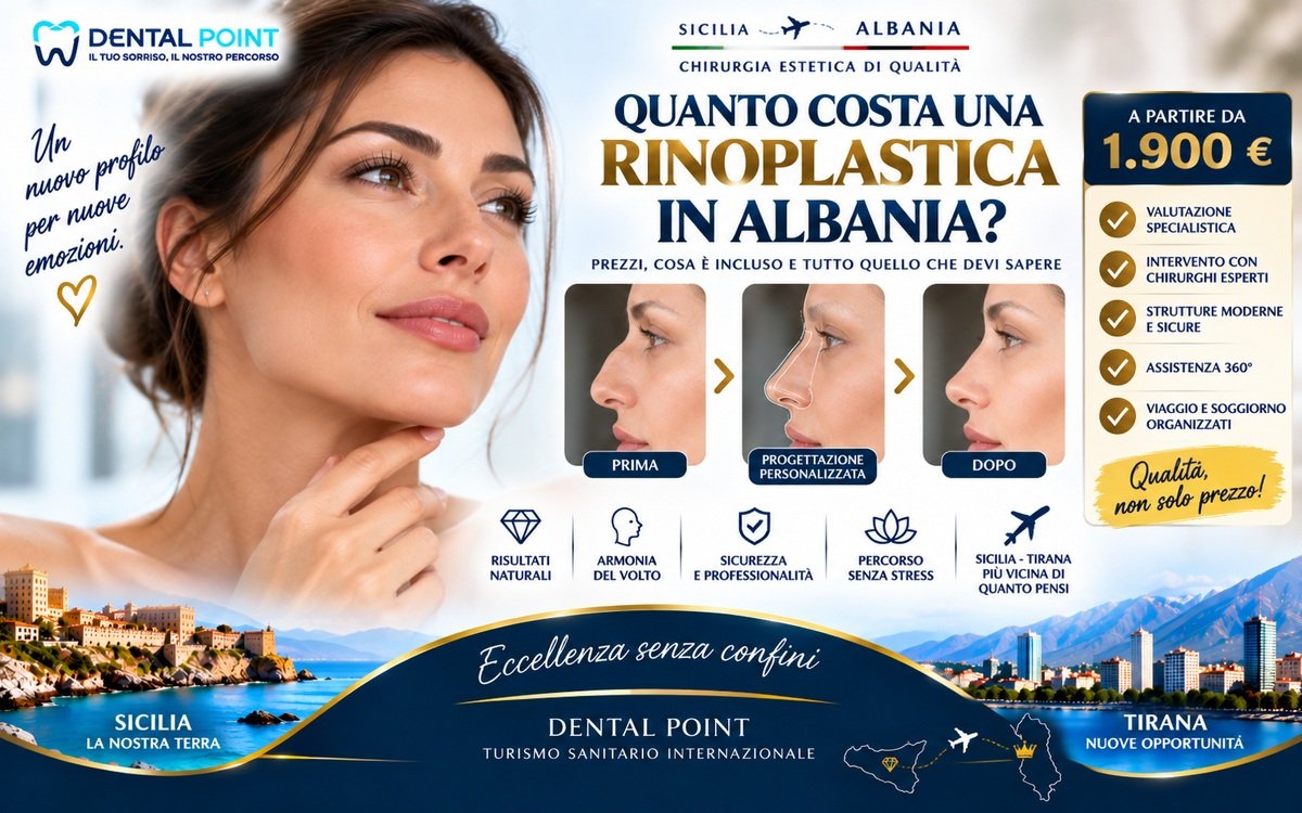 Quanto costa una rinoplastica a Tirana?