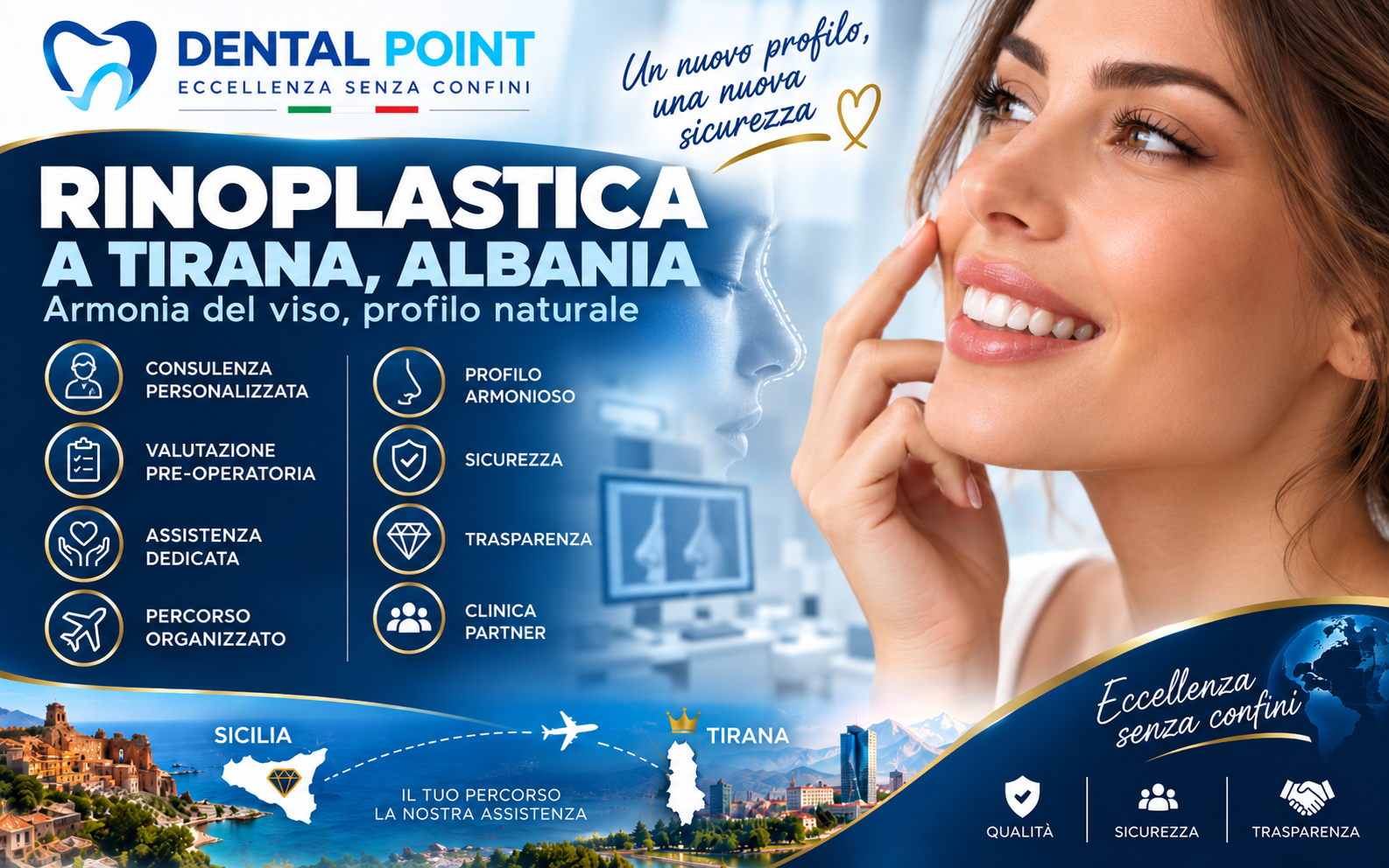 Rinoplastica a Tirana, Albania