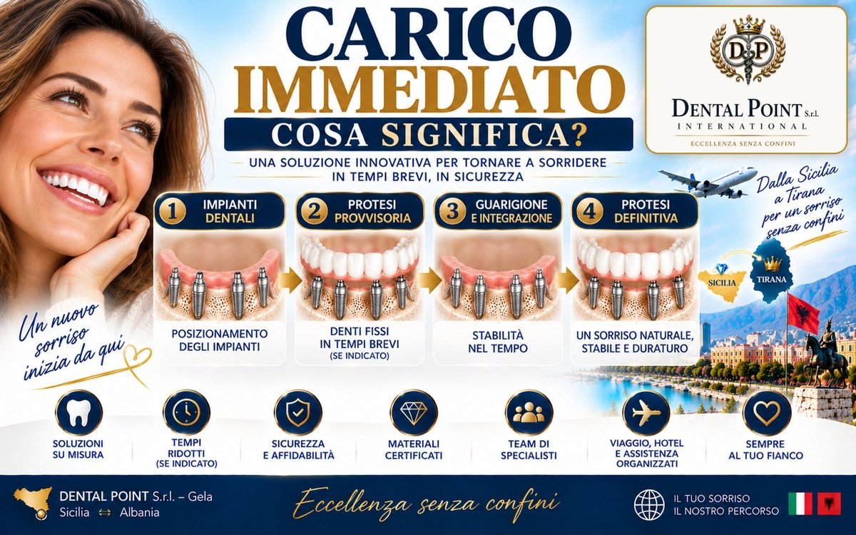 Impianti dentali a carico immediato: cosa significa?