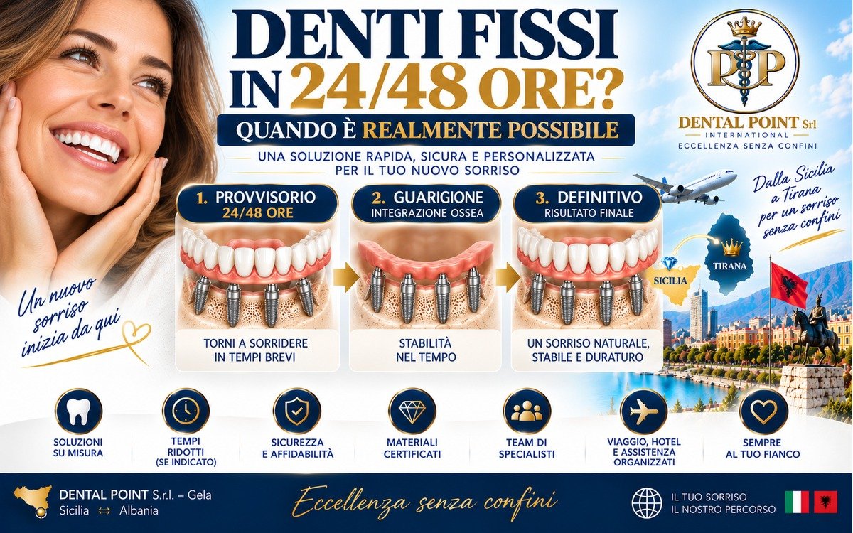 Denti fissi in 24/48 ore: quando è realmente possibile