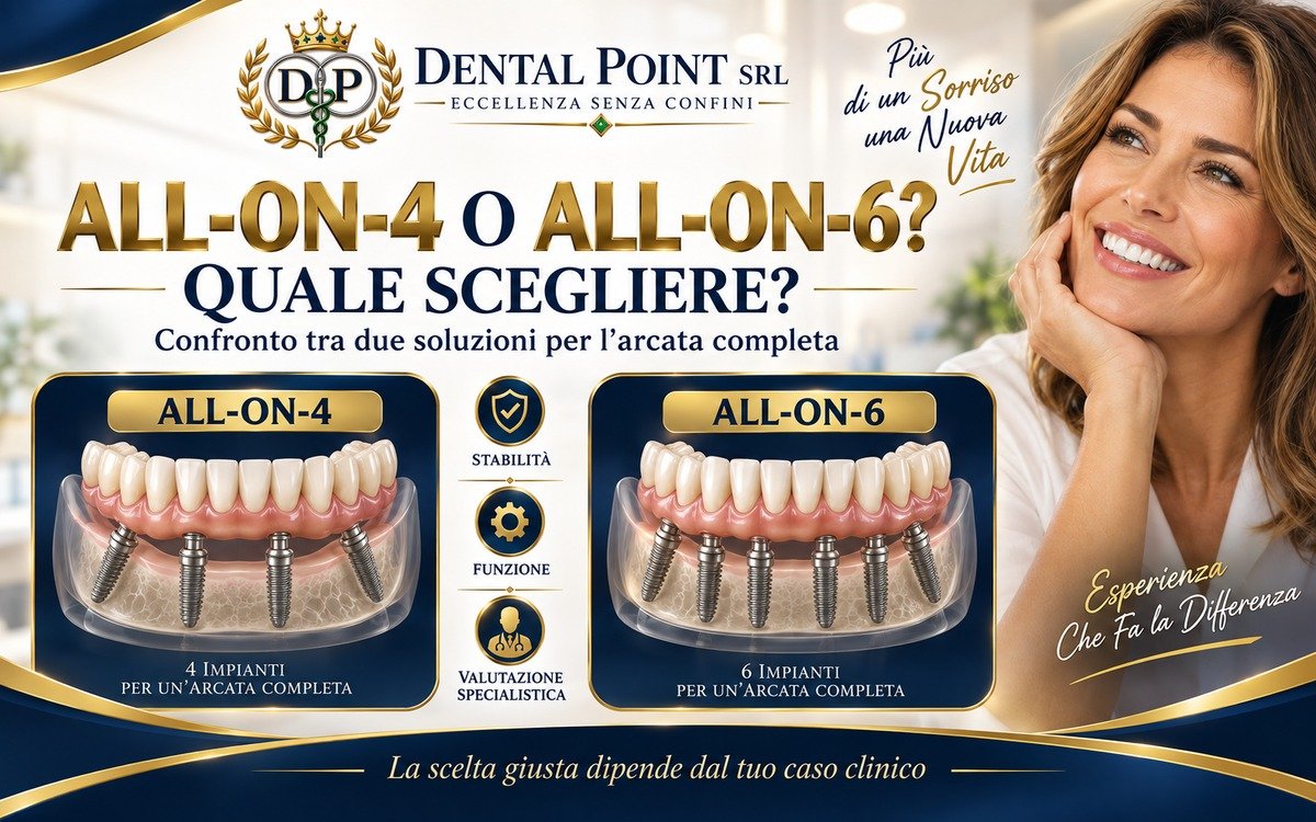 All-on-4 o All-on-6: quale scegliere?